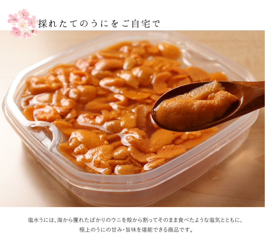 採れたてのうにをご自宅で　ほんのり磯香るフレッシュさをそのまま