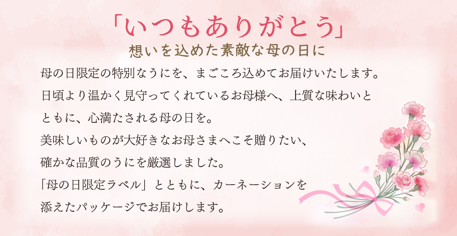 お母さんいつもありがとう