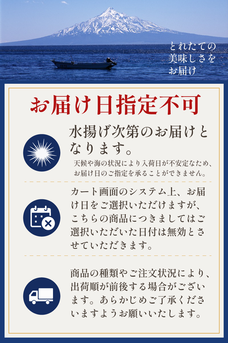 日付指定不可