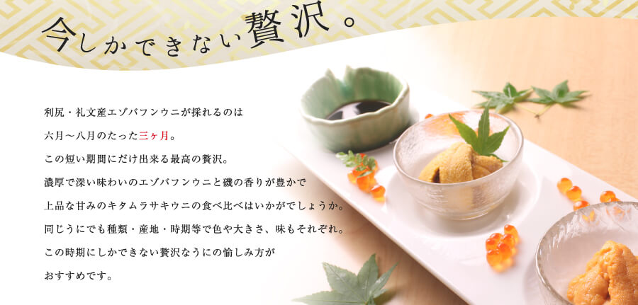 今しかできない贅沢。