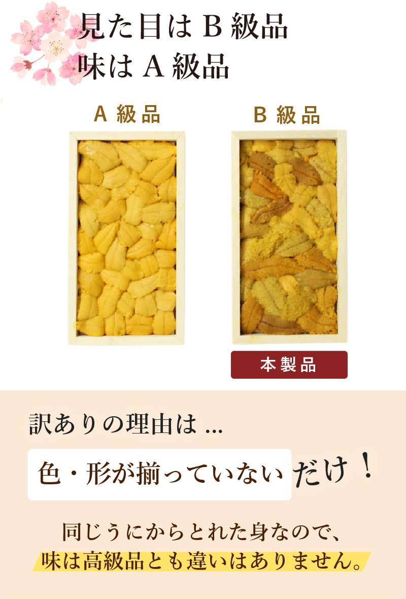 見た目はB級品 味はA級品