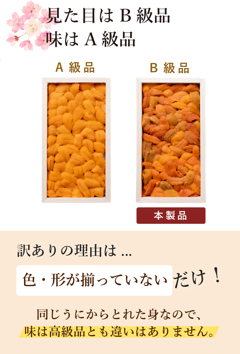 見た目はB級品 味はA級品