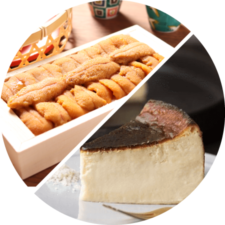 氷凍生うに×ガトーフロマージュ